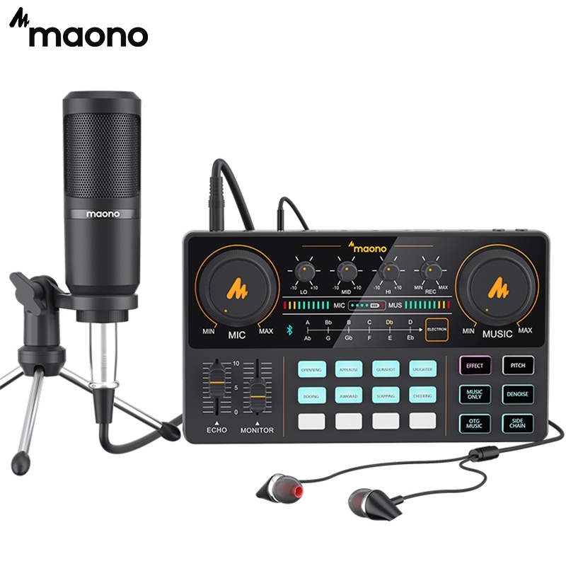 Maono AU-A03T A03T Condenser Microphone Kit Podcast Mic with Boom Arm – JG  Superstore
