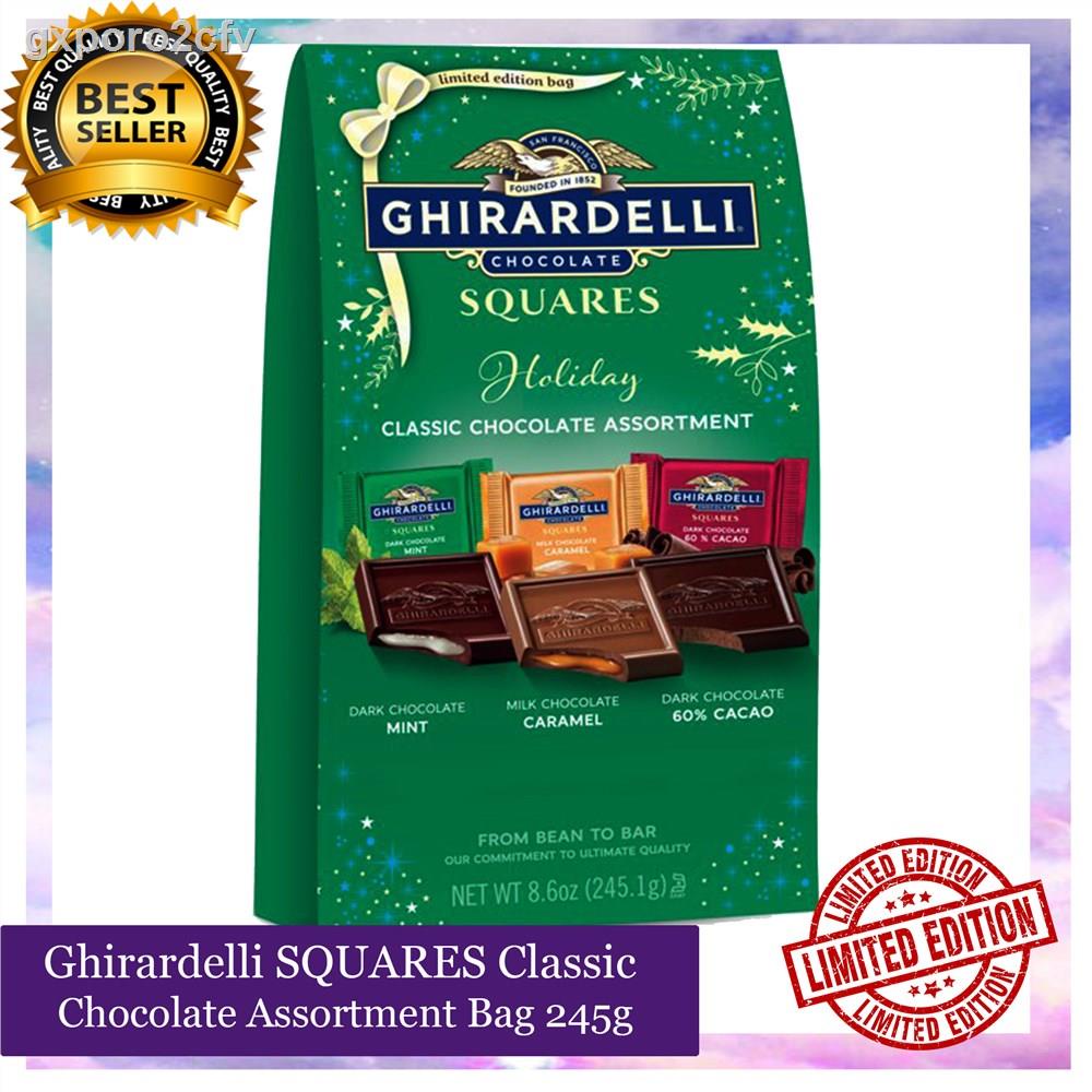 Ghirardelli SQUARES Holiday Classic Chocolate Assortment Bag 245g