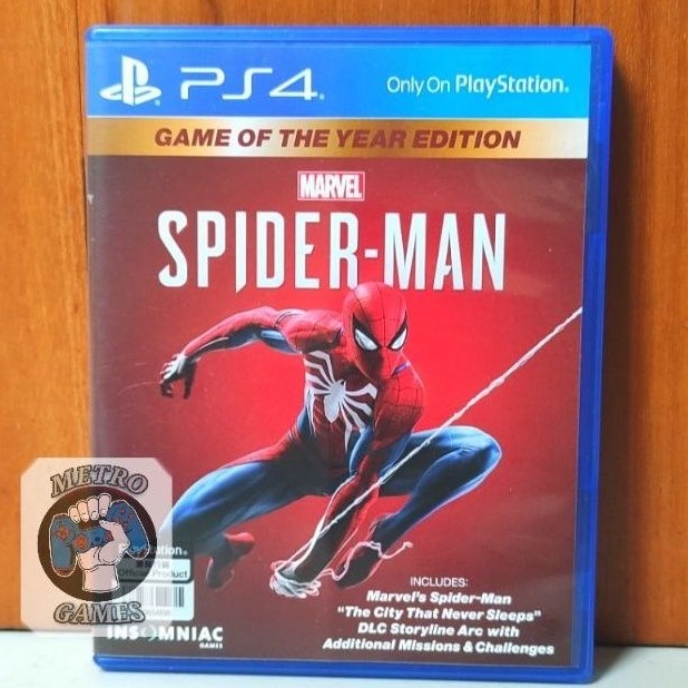 Marvel Spider-man Game of The Year Edition Goty - Ps4