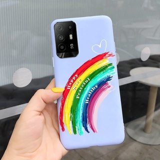 For Oppo A94 Case CPH2203 Soft Slim Funda Cute Silicone TPU Painted Back  Cover For Oppo A94 5G CPH2211 OppoA94 Phone Cases Coque