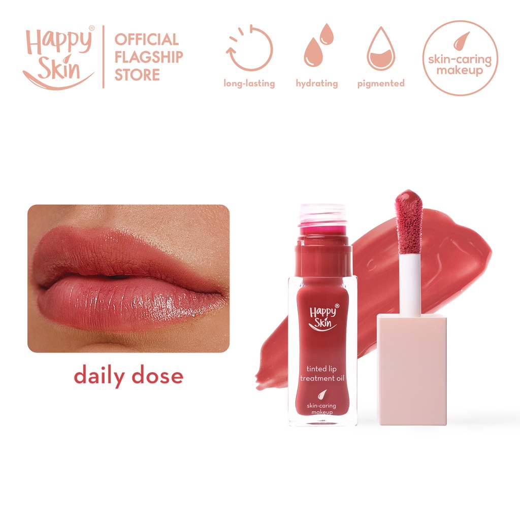 Happy Skin Second Skin Tinted Lip Treatment Oil in Daily Dose Shopee