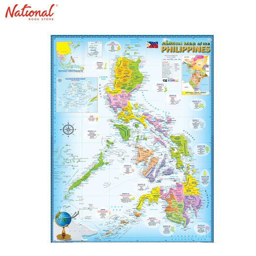 Political Map Of The Philippine (Xl) Scale 1: 5,500,000 | Shopee ...