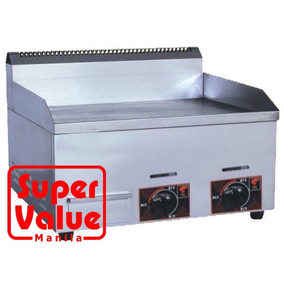 Gas Griddle 2Burners Stainless Steel Heavy Duty for Commercial Use
