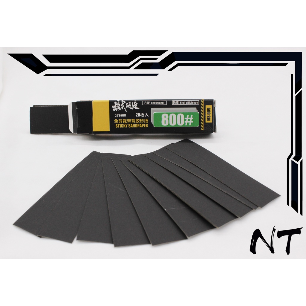 Gunpla Tool Sand Paper with Double Tape Gundam Tool Sandpaper Sticky