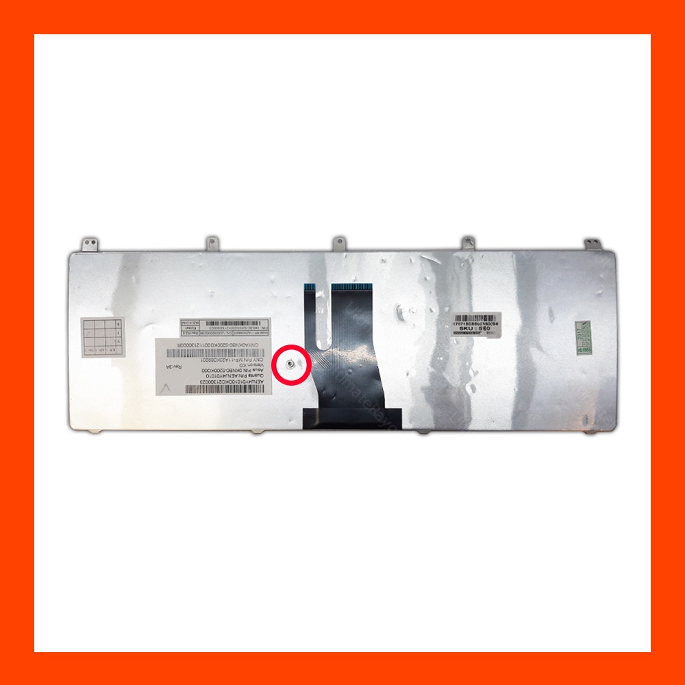 Keyboard Asus N45 Silver US English Free Thai-English Sticker | Shopee ...