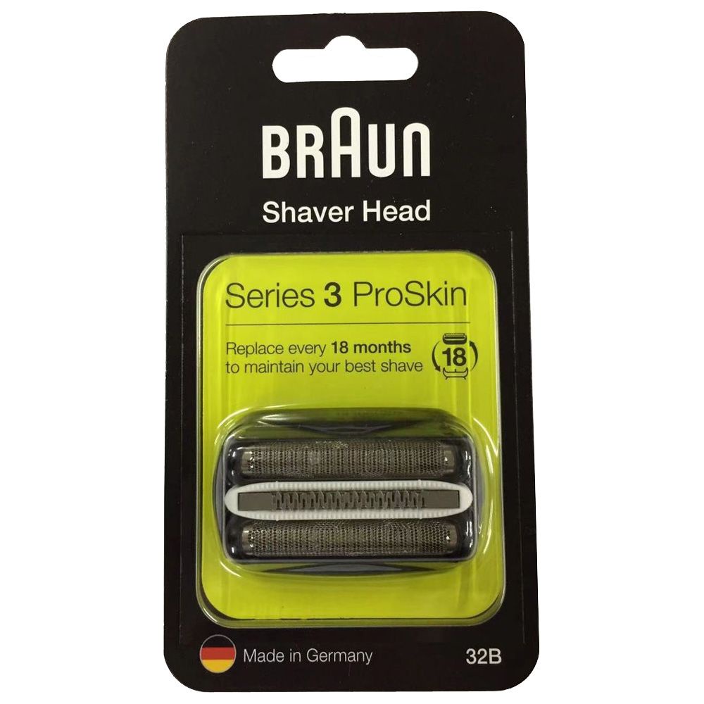 Braun 32B Series 3 Foil & Cutter Replacement Shaver Head ( Black
