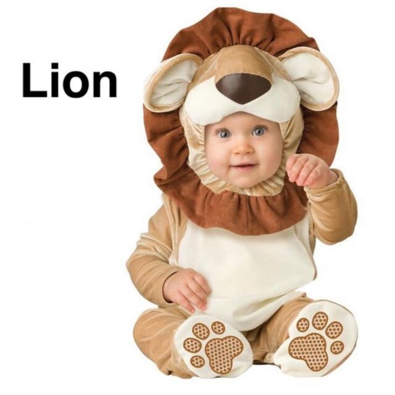 Lion Jumpsuit Costume Set For Toddler Unisex 