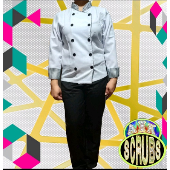 Plain chef uniform top and Shopee Philippines