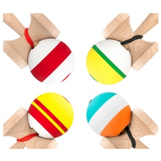 KENDAMA TOY CO. | 2 Pack | Competition Pro Kendama Full Size | Solid Wood  Ball and Cup Coordination Toy | Black/Blue Black/Silver Bundle