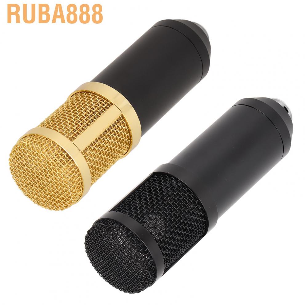 Ruba888 Wired Condenser Microphone Professional Broadcast Recording Mic
