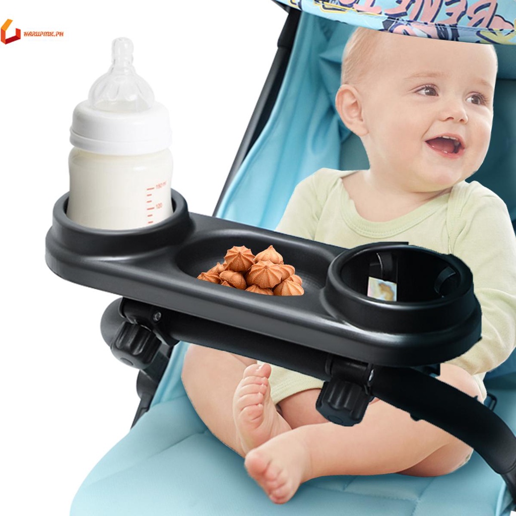 Stroller Snack Tray with Cup Holder Universal Stroller Food Tray Removable Non Slip Grip ClipSHOPTKC2214 Shopee Philippines