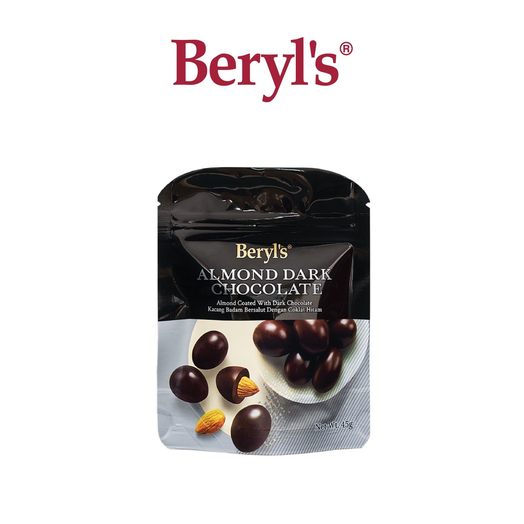 Beryl's Almond Coated With Dark Chocolate (45g) | Shopee Philippines