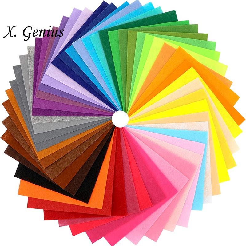 10Pcs 20x30cm Sponge Foam Paper 2mm Thickness Polyester Felt Fabric Sewing  Sheet DIY Cloth Decor For