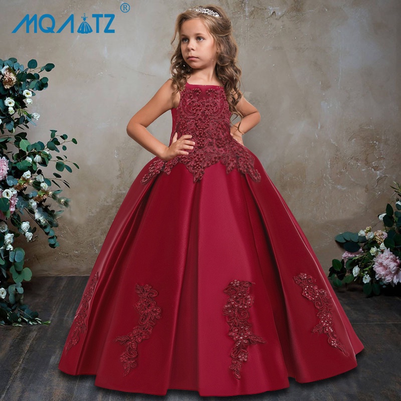 MQATZ Summer Embroidery Pageant Princess Dress Elegant Kids Dresses For ...