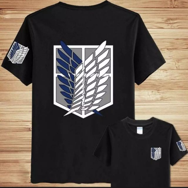 Attack on titan outlet logo t shirt