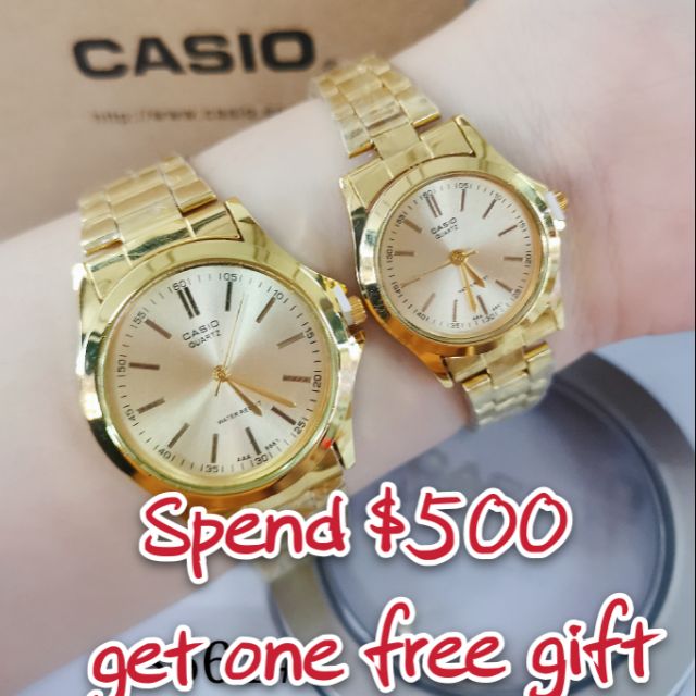 Casio couple hotsell watch set price