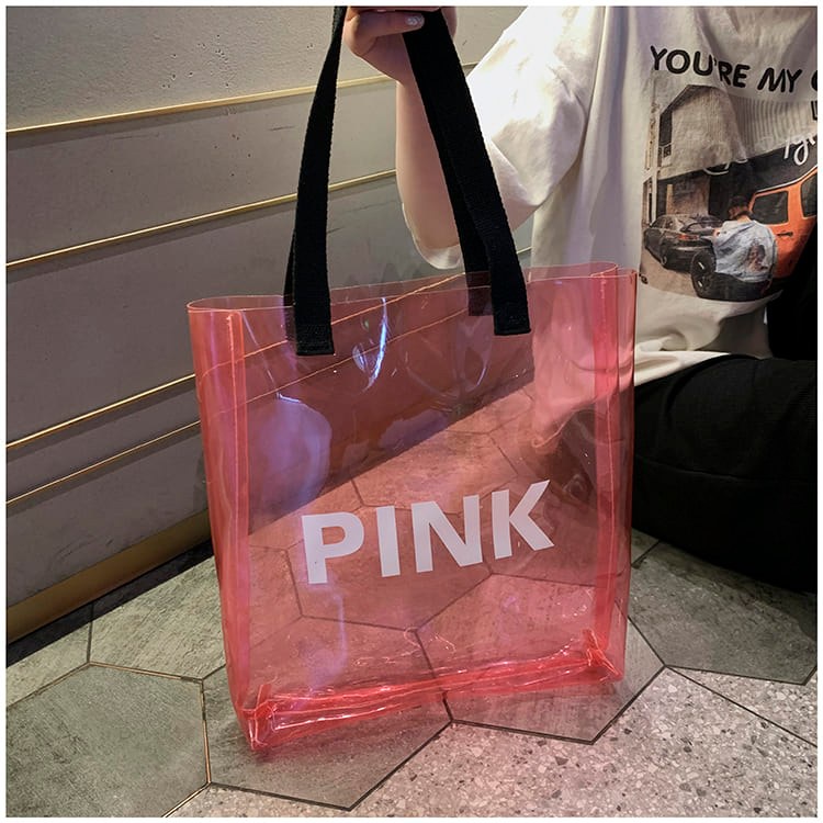 2023 New Summer Large-capacity Transparent Jelly Tote Bag For