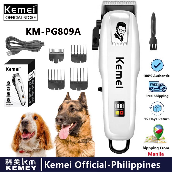 Kemei Razor Rechargeable Hair Clipper For Dogs Haircut Pets KmPg809A