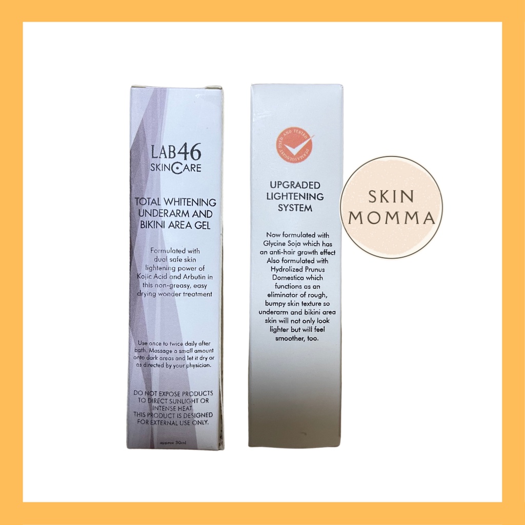 Lab46 Total Whitening Underarm and Bikini area gel | Shopee Philippines