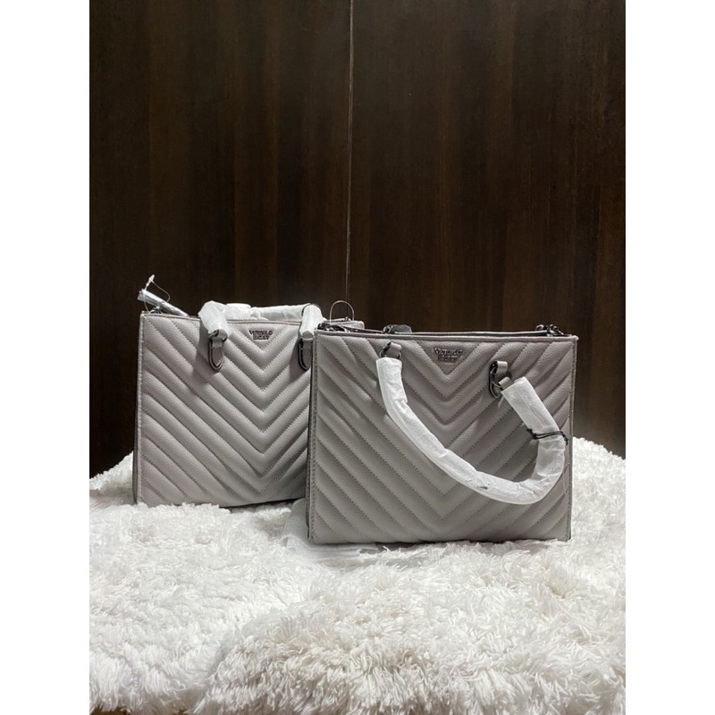 Grey victoria secret online purse