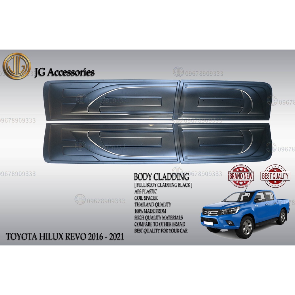 TOYOTA HILUX REVO 20162021 BODY CLADDING FULL SET/BODY MOULDING/SIDE