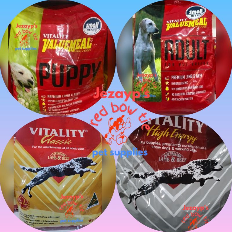 Vitality dog best sale food supplier