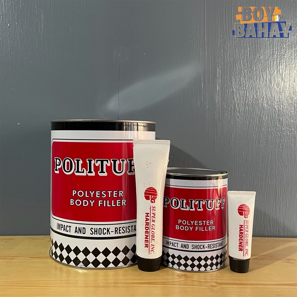 Polituff Polyester Body Filler With Hardener (1 Liter And 1 Gallon ...