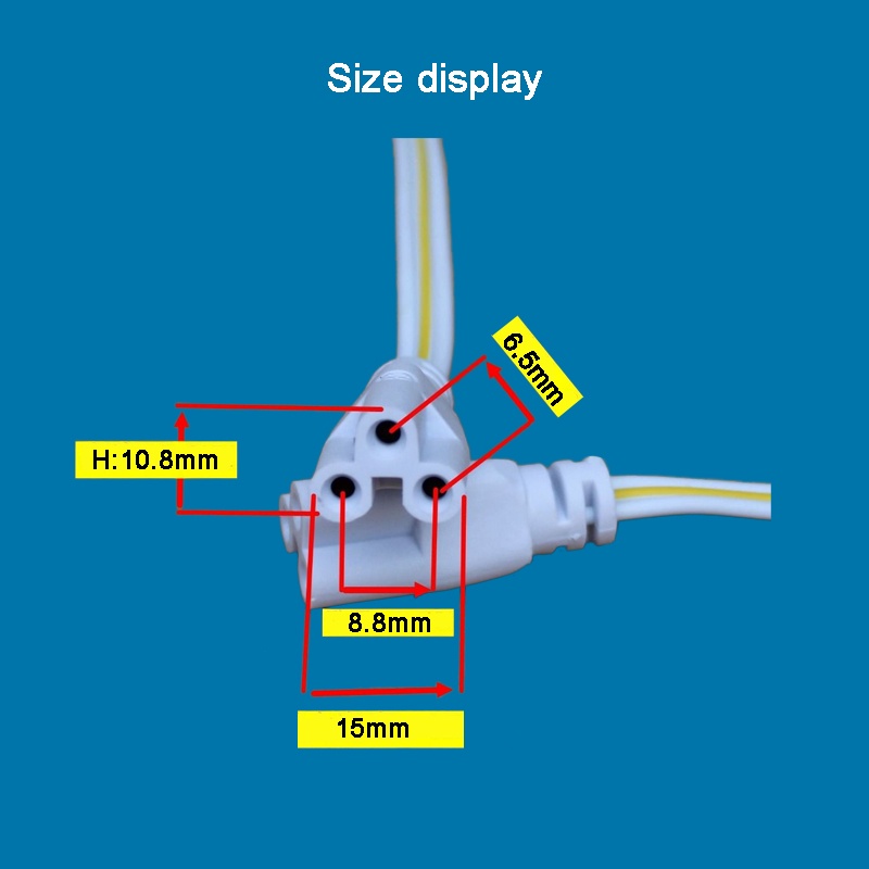 2pcs 2 Holes 3 Holes Connector Adaptor For T4 T5 T8 Lamp Holder ...