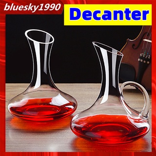 1500ml Crystal Glass Horn Red Big Wine Decanter Brandy Pourer Jug Wine  Container Water Bottle Drinking Glasses Carafe Bar Set