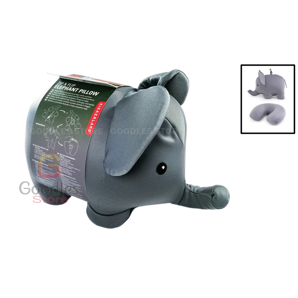 Kikkerland Zip and Flip Bear Travel Pillow Whale Pillow Elephant Pillow U Shaped Pillow Microbeads Shopee Philippines