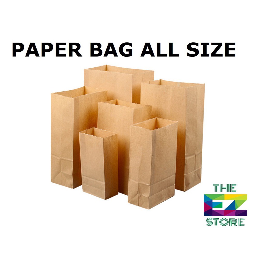 all-size-brown-paper-bag-notion-bag-so-100pcs-shopee-philippines