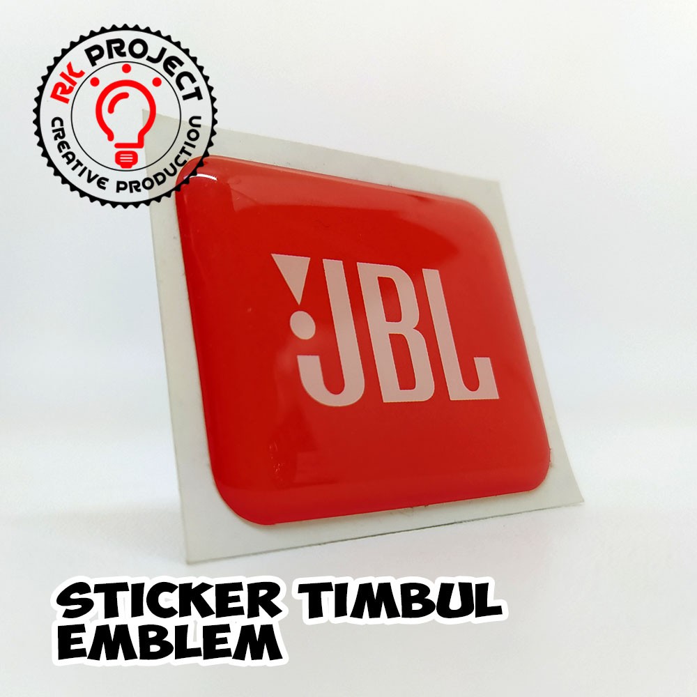 Jbl Sticker Embossed Flexible Resin Emblem | Shopee Philippines