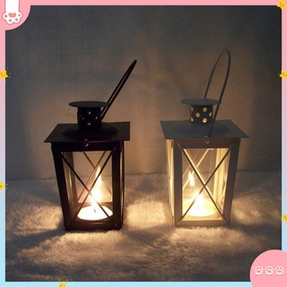 Outdoor Camping Lamp Lantern Windproof Gas Candle Lamp Tent