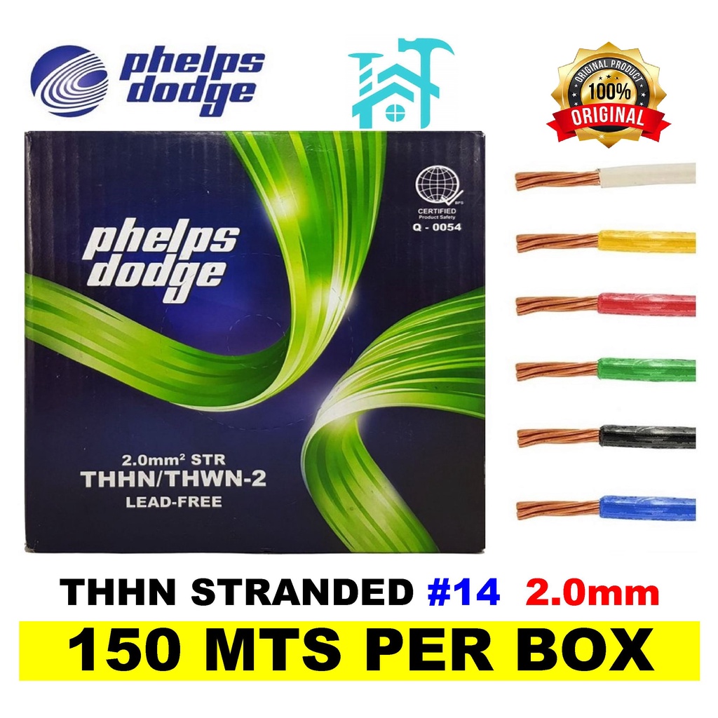 PHELPS DODGE THHN WIRE 14 STRANDED 150 mts Shopee Philippines
