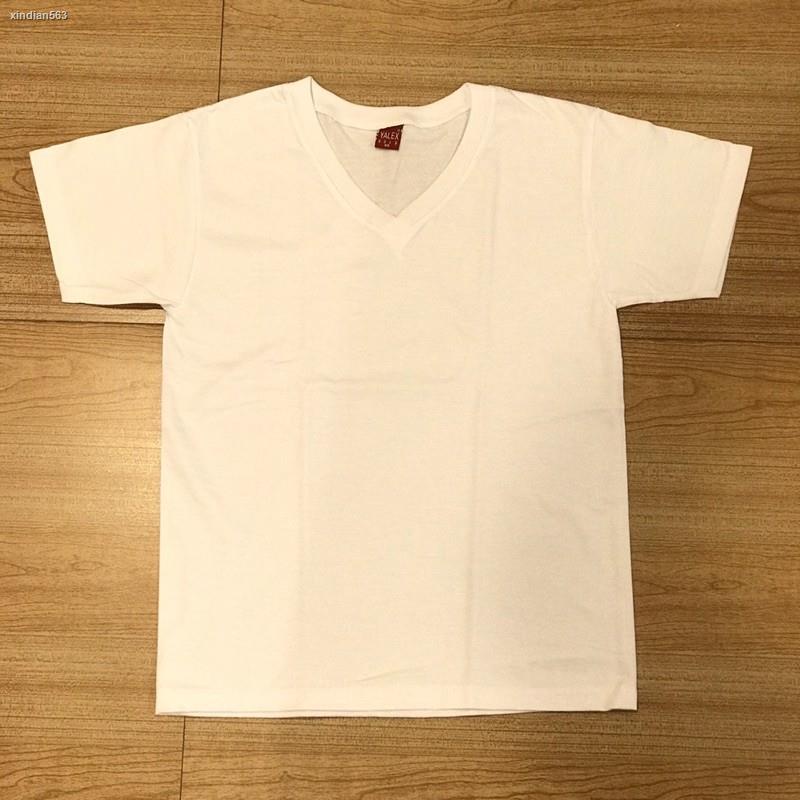 Yalex Red Label V-neck Tshirt shirt (White) | Shopee Philippines