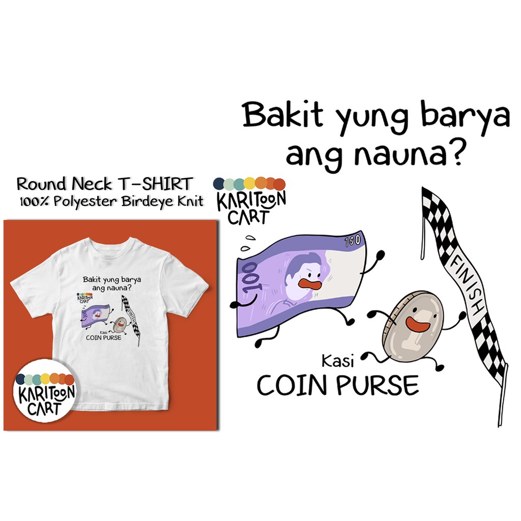 KARITOON SHIRTS COIN PURSE by Karitoon daily T-SHIRT SHIRT | Shopee ...