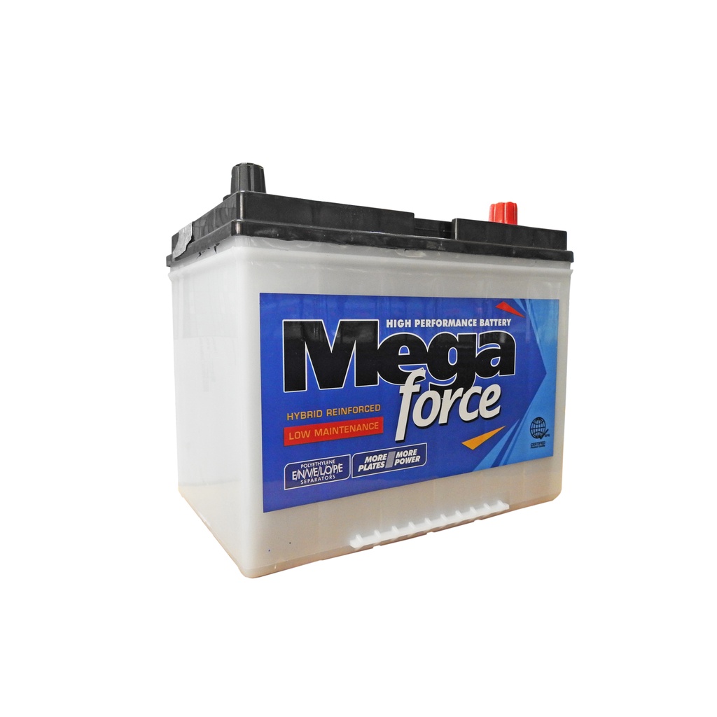 Mega Force 2SMF N50ZL 55D26L (55AMPS) Low Maintenance Automotive ...