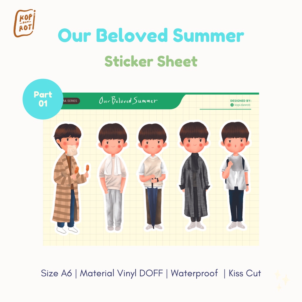 Our Beloved Summer Merch (Sticker Sheet, Keychain, Tote Bag, Standee ...