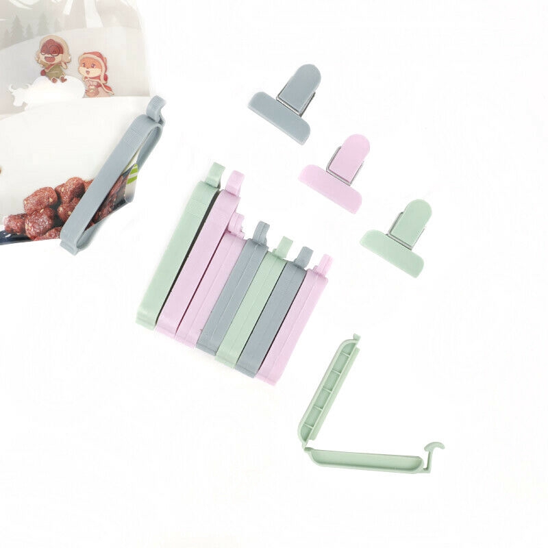 12Pcs/set Food Bag Clips Storage Sealer Kitchen Accessories Househould ...