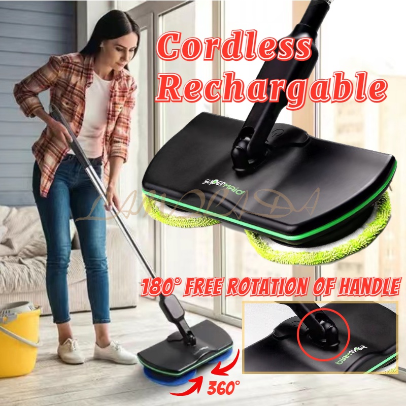 [Ready Stock] LAMILADA Wireless Handheld Rechargeable Electric Mop