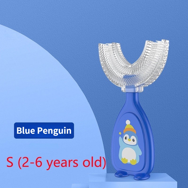 Baby Toothbrush UShape Toothbrush Mousse Foam Toothpaste Cup Kids