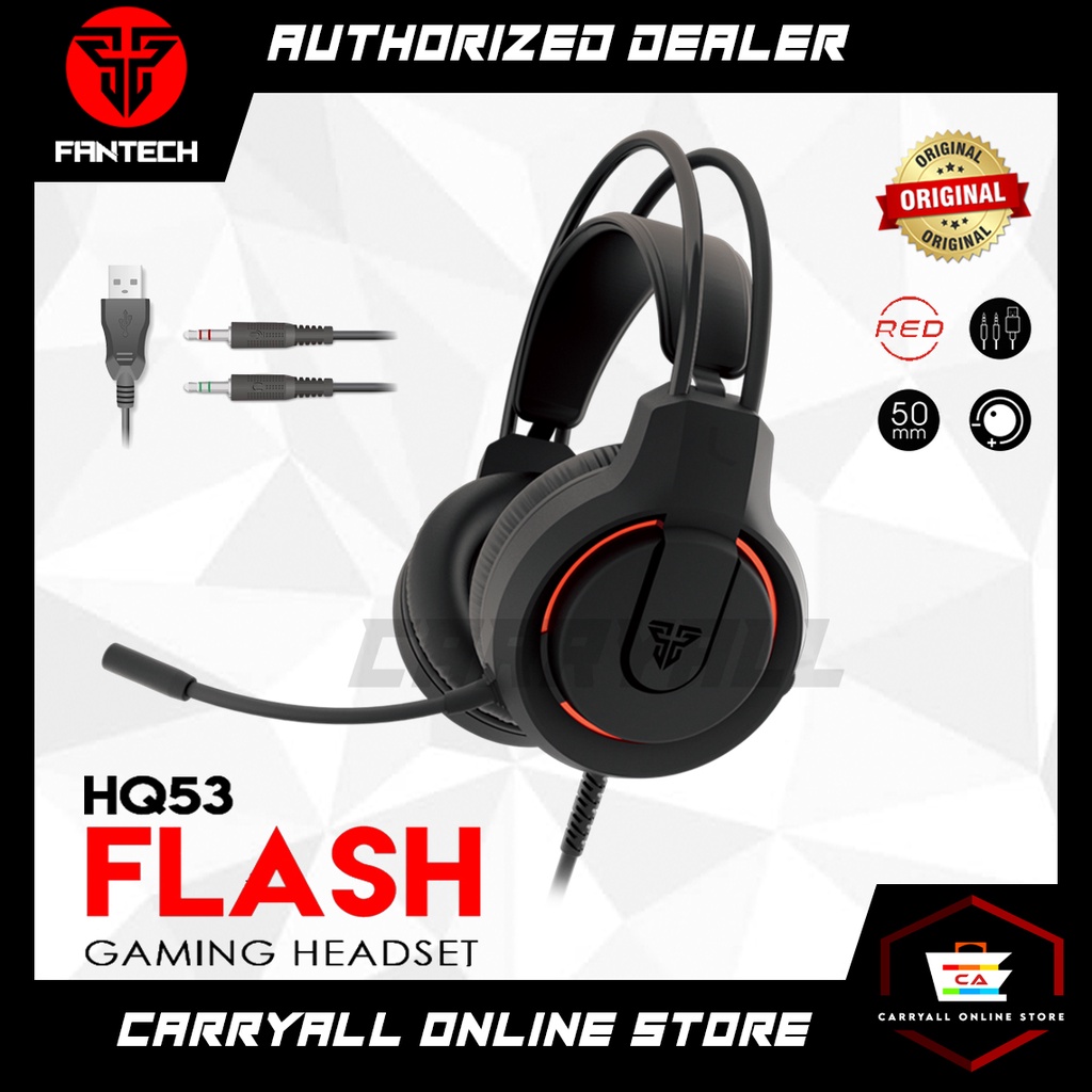Fantech HQ53 FLASH Adjustable Headband Gaming Headset Headphones with