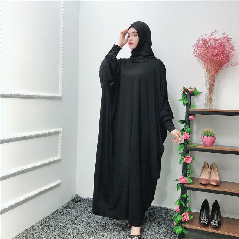 Ramadan Abaya Muslim Women Hooded Maxi Dress Islam Hijab Prayer Full Cover Abayas Robe Kaftan