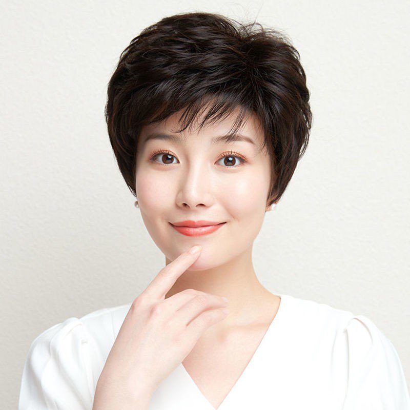 yjhkf.my07.08Yun Jin wig female short hair full headgear type wig