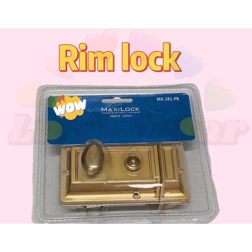 Maxi Lock Night Latch Door Lock - MX-281-PB | Shopee Philippines