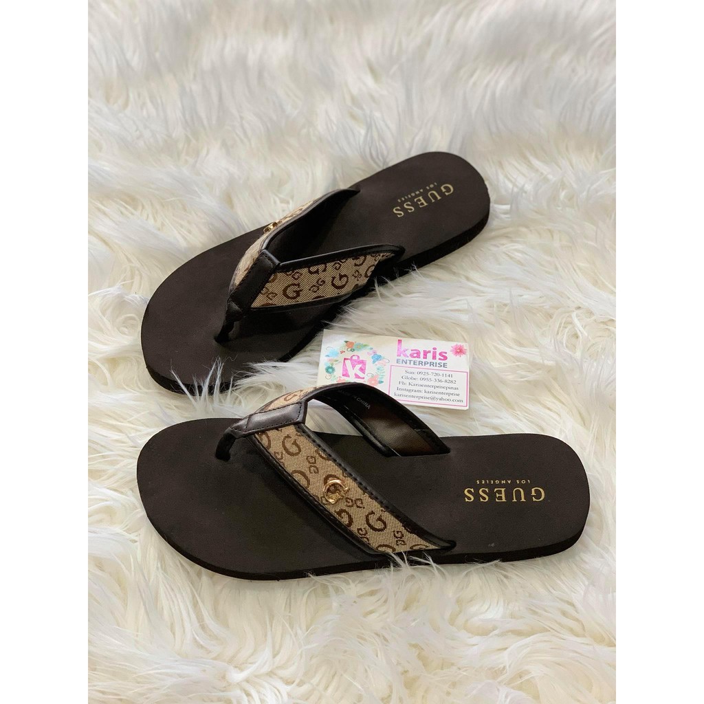 Guess slippers online womens