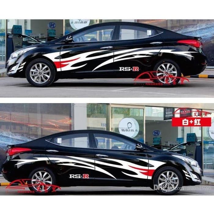 Universal sedan side body decal car cutting sticker | Shopee Philippines