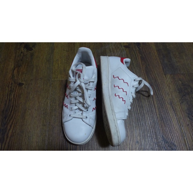 Adidas stan smith zig zag red best sale