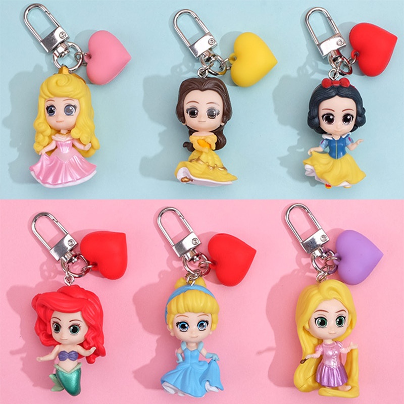Disney Princess Anime Figure Snow White Ariel Cinderella Rapunzel ...