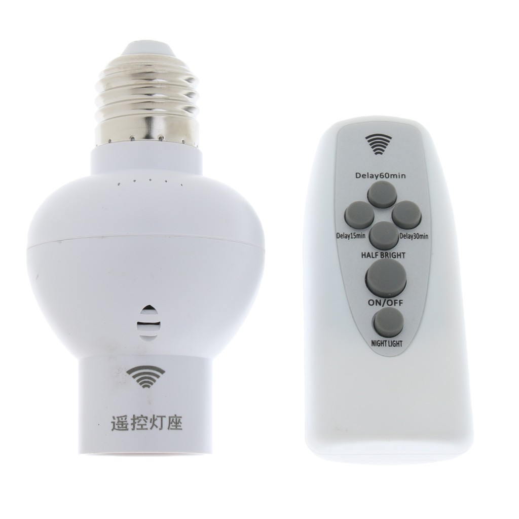 Digit Control Bulb Socket E27 Wireless Bulb Holder | Shopee Philippines